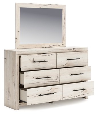 Lawroy King Panel Storage Bed, Dresser, Mirror, Chest and 2 Nightstands - Image 4