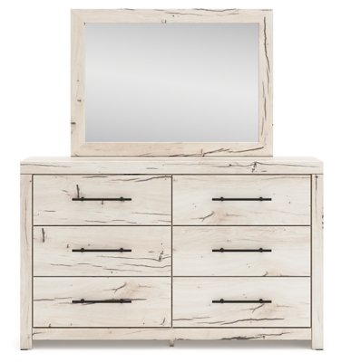 Lawroy Queen Panel Bed with Storage, Dresser and Mirror - Image 4