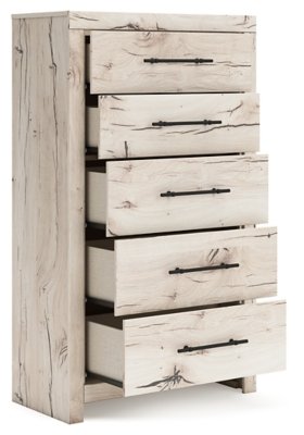 Lawroy King Panel Storage Bed, Dresser, Mirror, Chest and 2 Nightstands - Image 11
