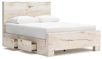 Lawroy Queen Panel Bed with Storage, Dresser and Mirror - Image 9