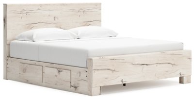 Lawroy King Panel Bed with Storage, Dresser and Mirror - Image 9