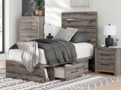 Fondenlane Twin Panel Bed with Storage - Image 12