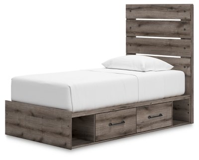 Fondenlane Twin Panel Bed with Storage - Image 4