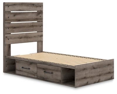 Fondenlane Twin Panel Bed with Storage - Image 3