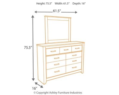Zelen King Panel Bed, Dresser, Mirror and Nightstand - Image 8