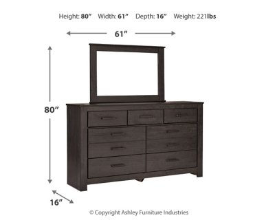 Brinxton King Panel Bed, Dresser, Mirror, Chest and Nightstand - Image 8