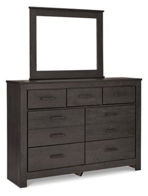Brinxton Queen/Full Panel Headboard, Dresser and Mirror - Image 4