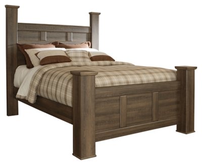Juararo Queen Poster Bed with Mirrored Dresser and 2 Nightstands - Image 6