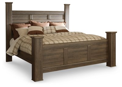 Juararo King Poster Bed, Dresser, Mirror, Chest and 2 Nightstands - Image 4