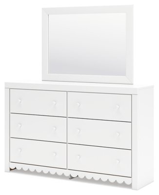 Mollviney Twin Panel Headboard, Dresser and Mirror - Image 5