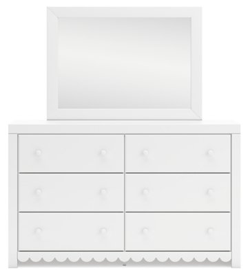 Mollviney Full Panel Bed, Dresser and Mirror - Image 4