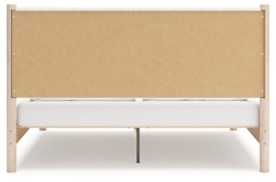Cadmori King Upholstered Panel Bed, Dresser, Mirror and Nightstand - Image 12