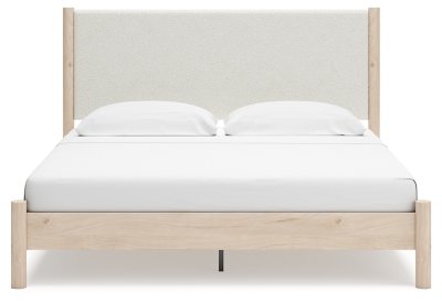 Cadmori King Upholstered Panel Bed, Dresser, Mirror and Nightstand - Image 8