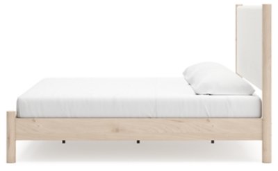 Cadmori King Upholstered Panel Bed, Dresser, Mirror and Nightstand - Image 13