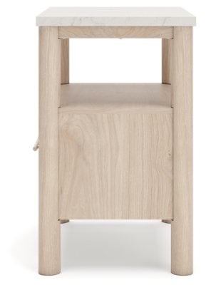 Cadmori King Upholstered Panel Bed, Dresser, Mirror and Nightstand - Image 17