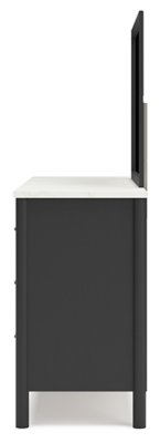 Cadmori Queen Upholstered Panel Bed, Dresser and Mirror - Image 8