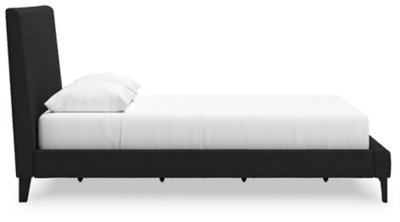 Cadmori Queen Upholstered Bed with Roll Slats - Image 7