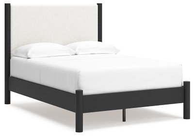 Cadmori Full Upholstered Panel Bed, Dresser and Mirror - Image 9