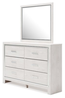 Altyra Queen Upholstered Panel Bed, Dresser, Mirror, and Nightstand - Image 5