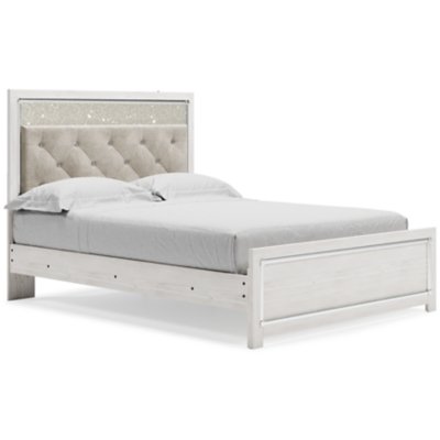 Altyra Queen Upholstered Panel Bed, Dresser, Mirror, and Chest - Image 4