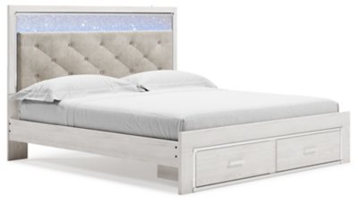 Altyra King Upholstered Storage Bed, Dresser, Mirror, Chest, and Nightstand - Image 9