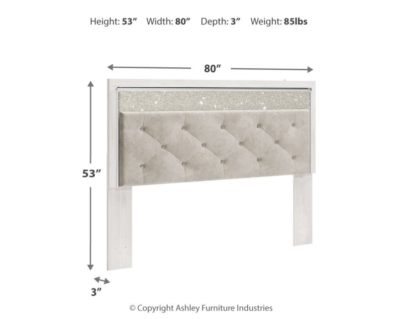 Altyra King/California King Upholstered Panel Headboard - Image 4