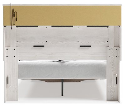 Altyra Queen Upholstered Bookcase Bed with Storage - Image 7