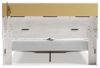 Altyra King Upholstered Bookcase Bed with Storage - Image 7