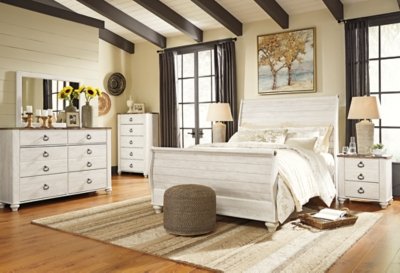 Willowton Queen Sleigh Bed - Image 4