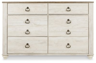 Willowton Queen Sleigh Bed, Dresser and Nightstand - Image 4