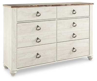 Willowton Queen Bed, Dresser, Mirror and Chest - Image 3