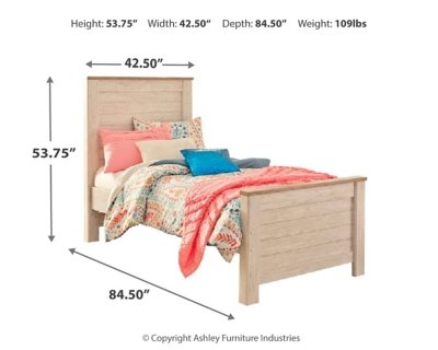 Willowton Twin Panel Bed and Dresser - Image 8
