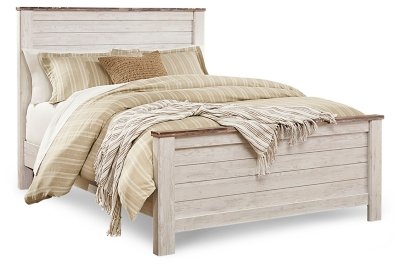 Willowton Queen Panel Bed, Dresser, Mirror, and Nightstand - Image 3