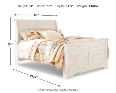 Willowton Queen Sleigh Bed - Image 5