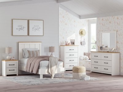 Linnocreek Twin Panel Headboard, Dresser and Mirror - Image 9