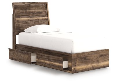 Darcalli Twin Panel Bed with Storage - Image 4