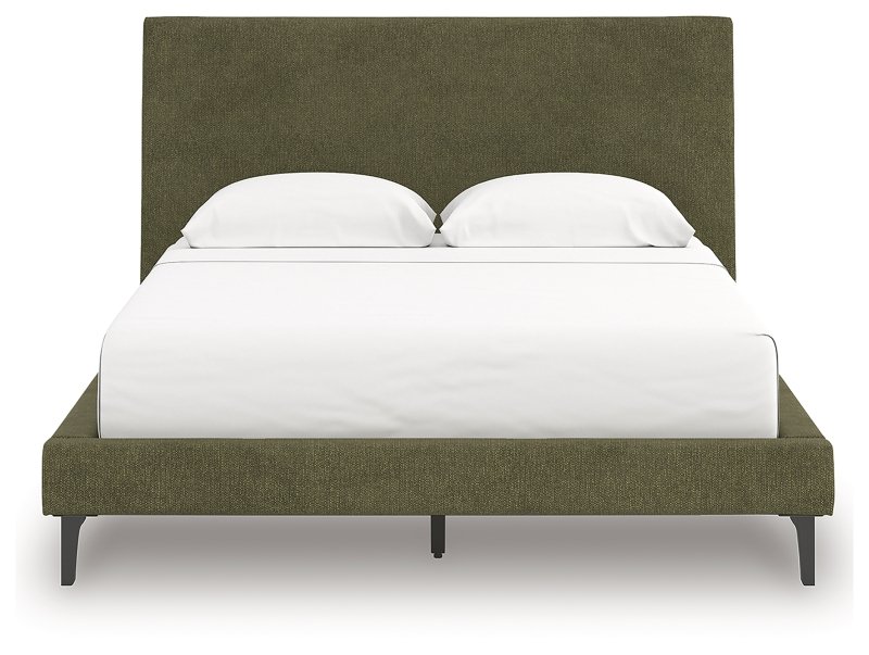 Darcalli Queen Upholstered Bed with Roll Slats - Image 5