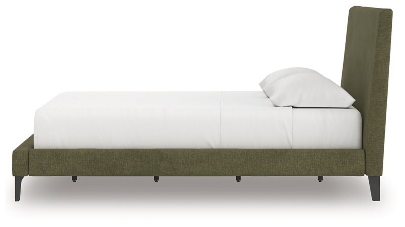 Darcalli Queen Upholstered Bed with Roll Slats - Image 9