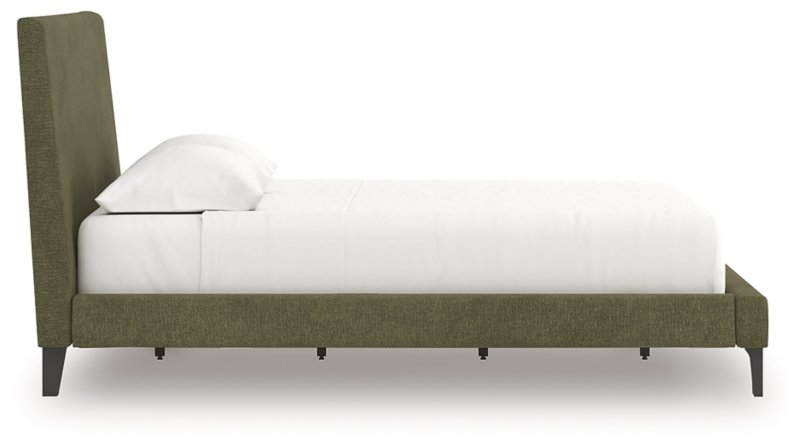 Darcalli Queen Upholstered Bed with Roll Slats - Image 7