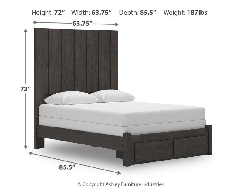 Candanew Queen Panel Storage Bed - Image 4