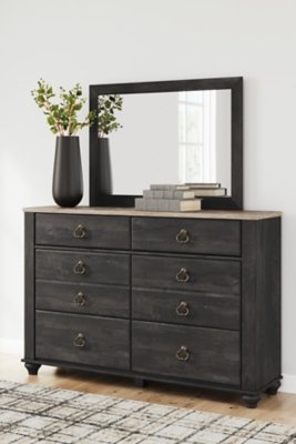 Nanforth Queen Panel Bed, Dresser, Mirror and Nightstand - Image 27
