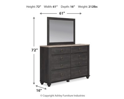 Nanforth King Panel Bed, Dresser, Mirror and Nightstand - Image 24