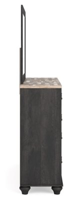 Nanforth King Panel Bed, Dresser, Mirror and Nightstand - Image 8