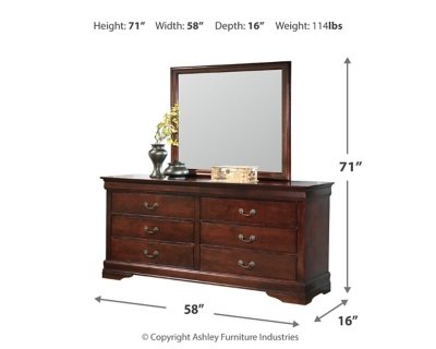 Alisdair Full Sleigh Bed, Dresser, Mirror, Chest and Nightstand - Image 8