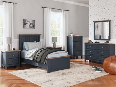 Landocken Twin Panel Bed, Dresser and Mirror - Image 12