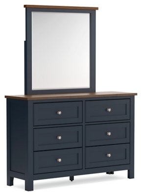 Landocken Twin Panel Headboard, Dresser and Mirror - Image 3