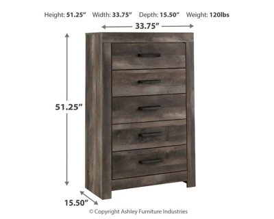 Wynnlow Full Crossbuck Panel Bed and 2 Chests - Image 9