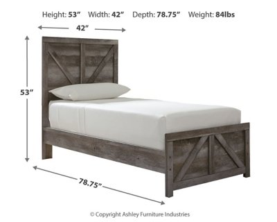 Wynnlow Twin Crossbuck Panel Bed - Image 5