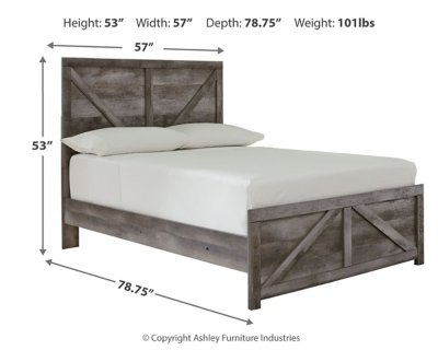 Wynnlow Full Crossbuck Panel Bed - Image 5