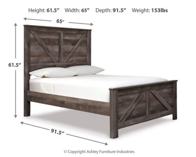 Wynnlow Queen Crossbuck Panel Bed, Dresser, Mirror, and Nightstand - Image 9
